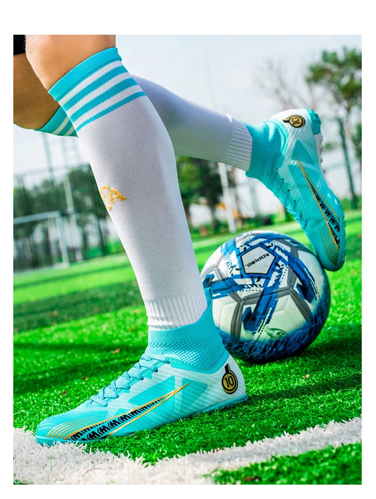 Men FG/TF Football Boots Futsal Professional Unisex Kids