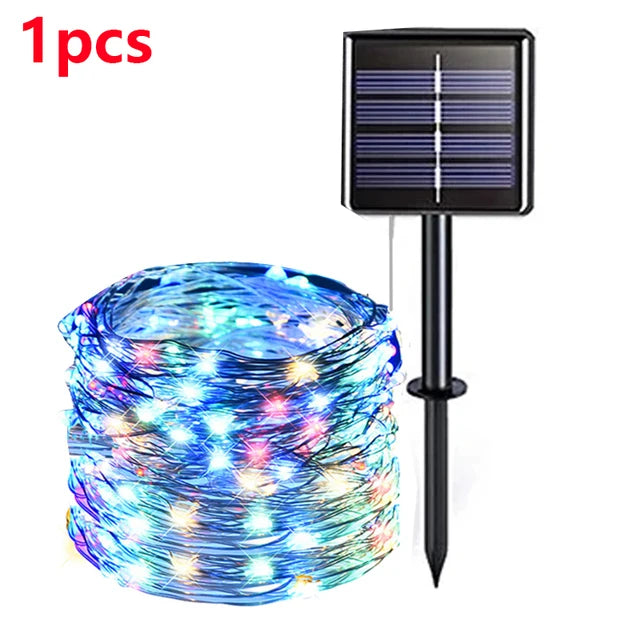 42M400Leds Solar LED Light Outdoor Festoon Lamp Garden Solar Fairy Light String Waterproof Christmas Garden Decoration Outdoor