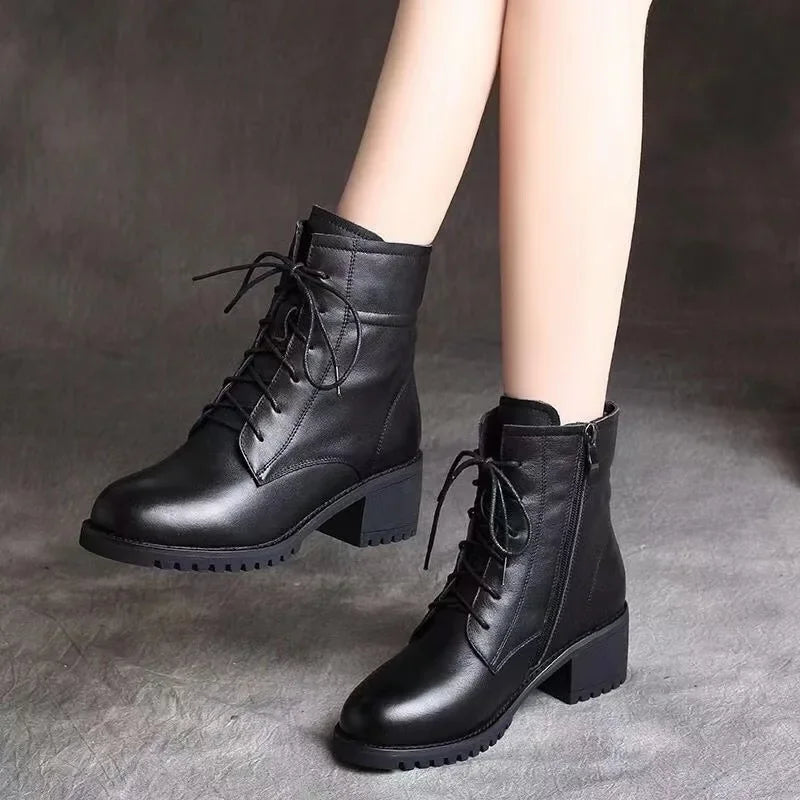 Quality Ladies Shoes Side Zipper Women's Boots