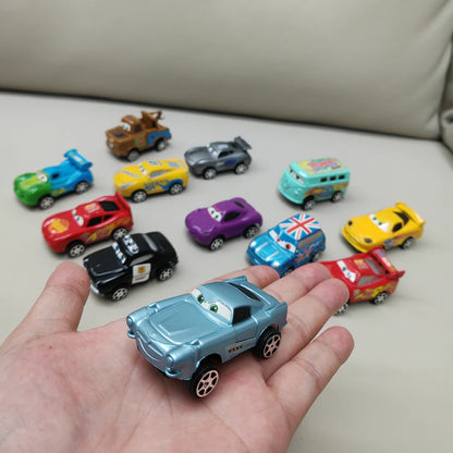 12pcs/Set Disney Pixar Cars Lightning Mcqueen Jackson Storm Mater