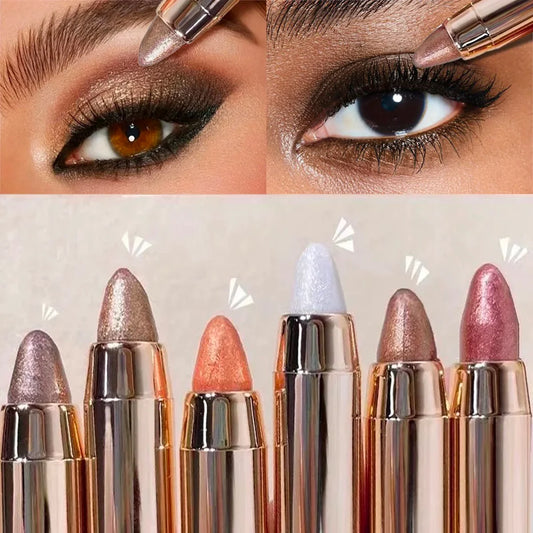 1PC Double-Ended Eyeshadow Stick – Waterproof, High Pigment, Matte & Glitter, DIY-Friendly, Fast & Easy, Certified, Unisex Use