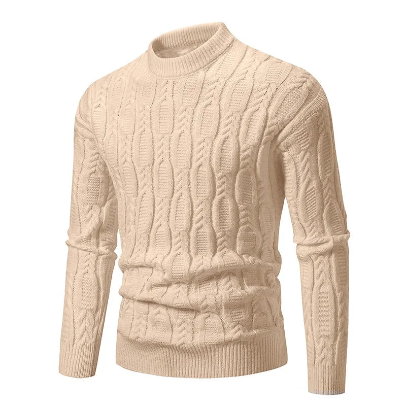 New Men's Crew Neck Sweater Soft Casual Sweatersassic