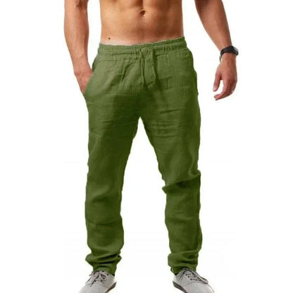 2025 Spring/Summer New Men's Cotton Linen Pants S