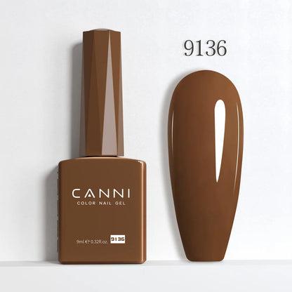 CANNI Hema Free Nail Gel Polish Christmas Red Color Collection Semi Permanent Nail Dehydrator Primer 9ml French Gorgeous Color