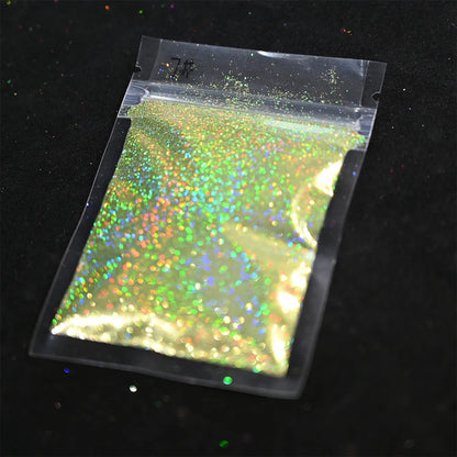 Laser Holographic Rainbow Nail Glitter 0.2MM Sparkly Nails Glitter Powder 10G/5G Dazzling Glitter Dust DIY Nail Art Decoration