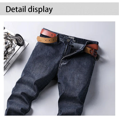 2025 New Business Men's Jeans Casual Straight Stretch othing