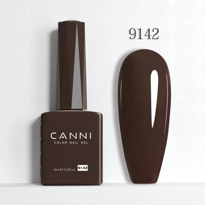 CANNI Hema Free Nail Gel Polish Christmas Red Color Collection Semi Permanent Nail Dehydrator Primer 9ml French Gorgeous Color