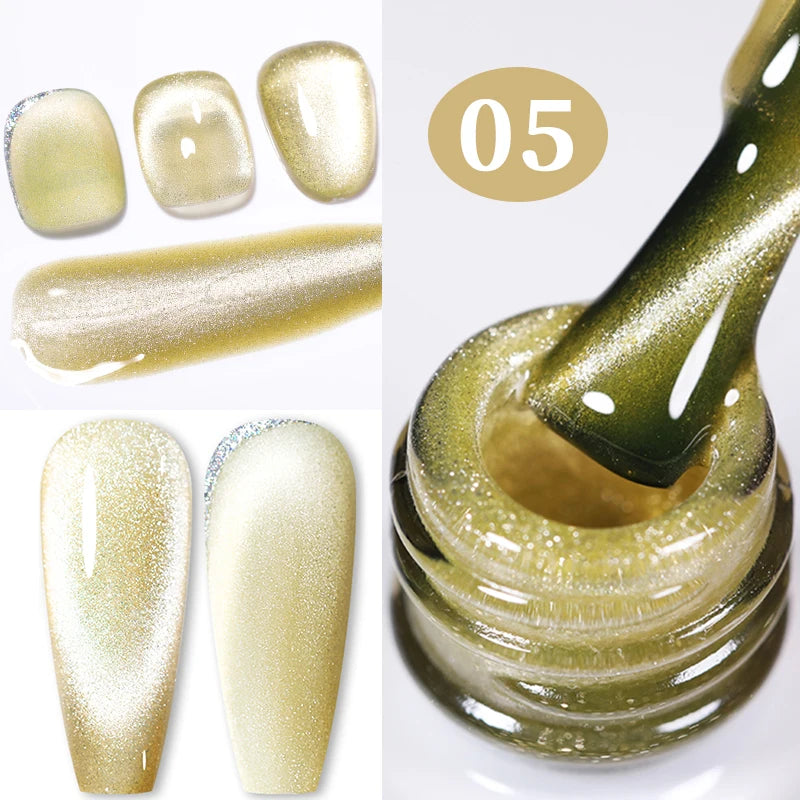 BORN PRETTY 10ml Water Light Cat Magnetic Gel Nail Polish Vernis Semi Permanent Soak Off Crystal Gel Polish For Nails Manicure