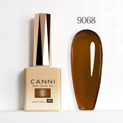 CANNI Hema Free Nail Gel Polish Christmas Red Color Collection Semi Permanent Nail Dehydrator Primer 9ml French Gorgeous Color
