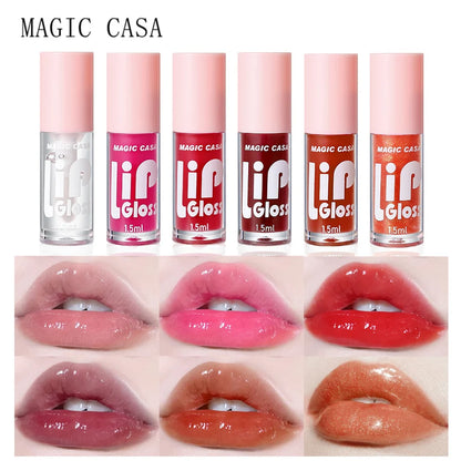 MAGIC CASA 6pcs/set Small bottle Hydrating Jelly Lip Oil long-lasting Moisturizing