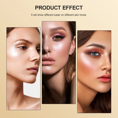 Diamond Highlighter Powder Spray Waterproof High Gloss Glitter Body Bronzer Highlight Powder Face Contour Illuminator Makeup