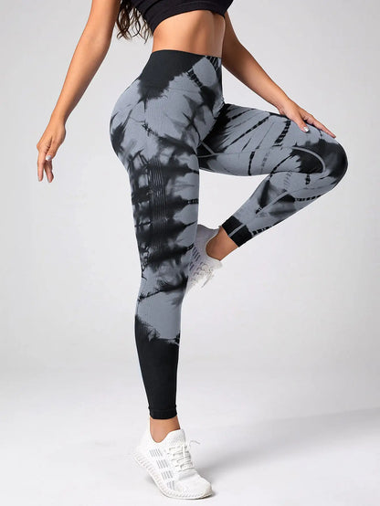 Seamless Leggings for Women Fitness Yoga Pants High Waist Tie Dye Legging s