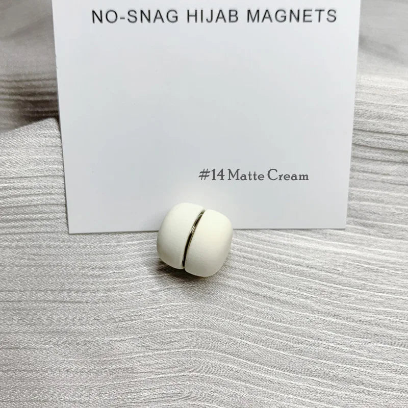 Strong Metal Plating Magnetic Hijab Clip Safe Hijab Brooch Scarf Accessories No Hole Pins Brooch Magnet Muslim Scarf Jewelry Set