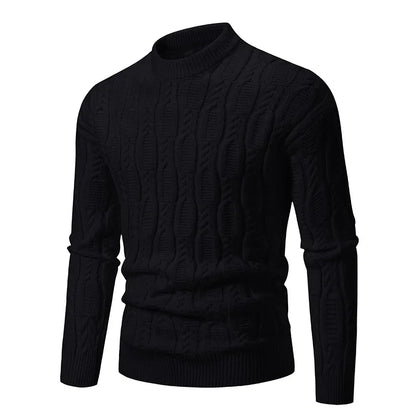 New Men's Crew Neck Sweater Soft Casual Sweatersassic