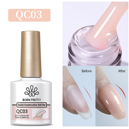 BORN PRETTY 10ml Glitter Silver Liner Paint Gel Nail Polish Line Stripe Gel Vernis Semi Permanent for Drawing Line French Nails