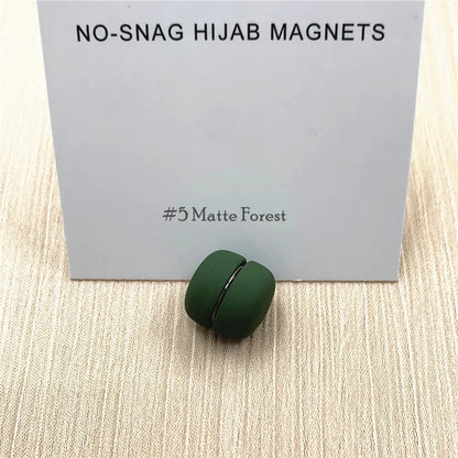 Strong Metal Plating Magnetic Hijab Clip Safe Hijab Brooch Scarf Accessories No Hole Pins Brooch Magnet Muslim Scarf Jewelry Set