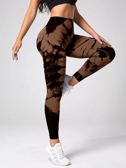 Seamless Leggings for Women Fitness Yoga Pants High Waist Tie Dye Legging s