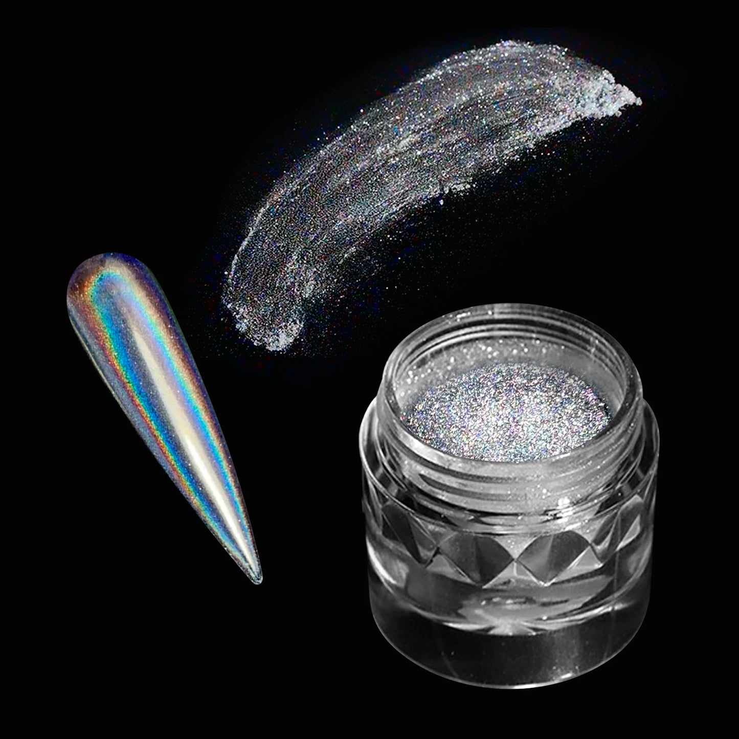 1pcs Nail Glitter Metallic Rubbing Dust Gel Polish Pigment Shinning Metal Manicure Decor Magic Mirror Powder Gold Silver Chrome