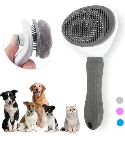 Self-cleaning Pet Hair Remove Comb Cat Slicker Brush