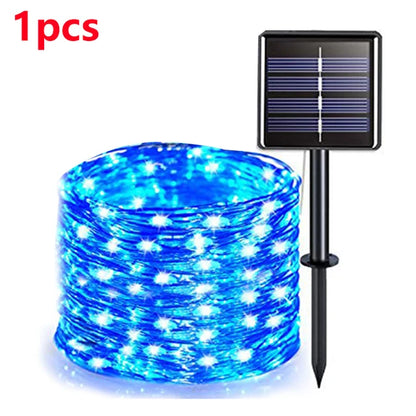 42M400Leds Solar LED Light Outdoor Festoon Lamp Garden Solar Fairy Light String Waterproof Christmas Garden Decoration Outdoor