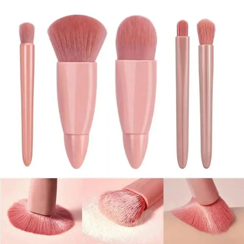 5pcs Travel Size Makeup Brushes Set Mini Makeup Brushes