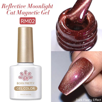 BORN PRETTY 10ml Water Light Cat Magnetic Gel Nail Polish Vernis Semi Permanent Soak Off Crystal Gel Polish For Nails Manicure