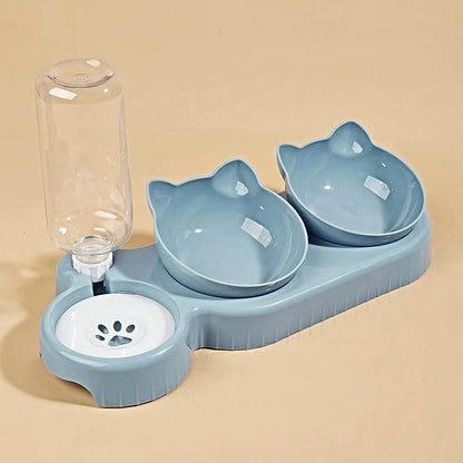 Pet Bowls With Water Feeder, 3 In 1