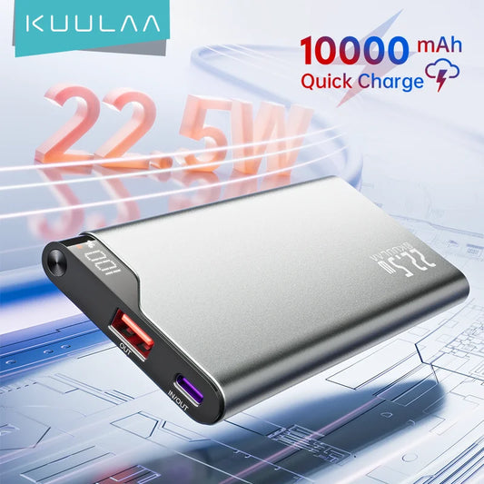 KUULAA 22.5W Power Bank 10000mAh Portable Charger