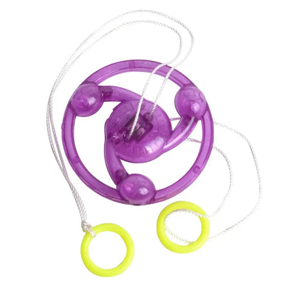 1pcs Kids Creative Bracing Wire Luminous Toy Flywheel Flash Spinning