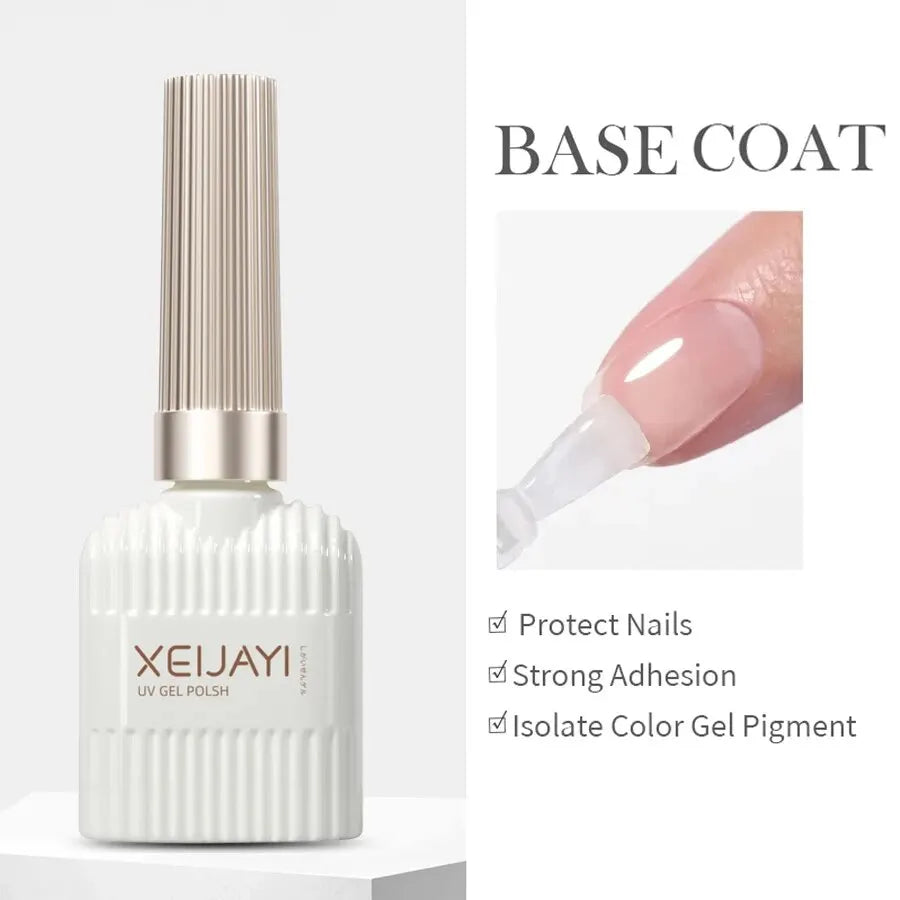 1pc 10ml Clear Building Nail Gel Nail Polish For Strengthener Gel Extension Gel Base Coat In A Bottle Soak Off UV LED Gel Nail