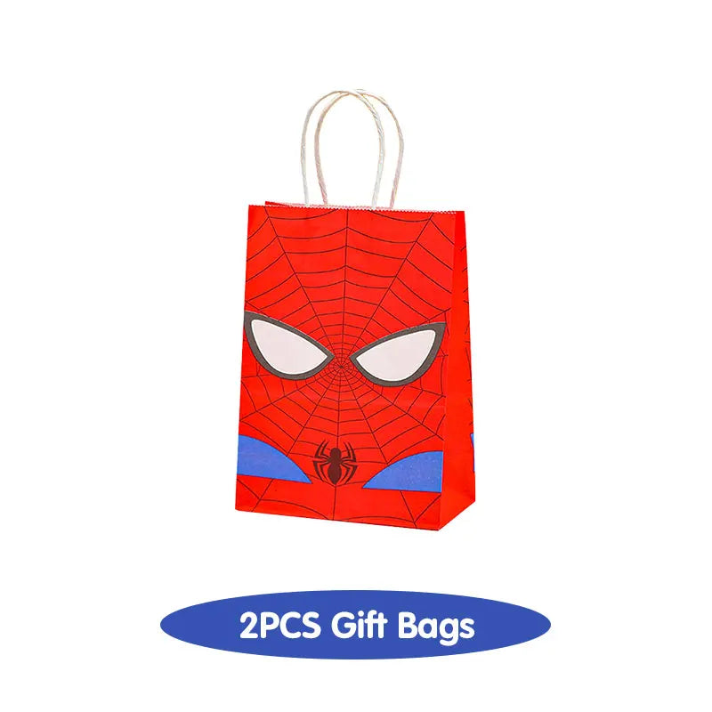 Spiderman Birthday Decoration Tablecloth Paper Cups Plates Backdrop