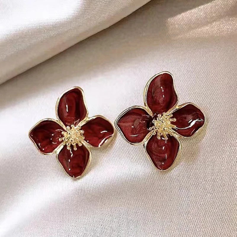 Flower Stud Earrings for Women Gir