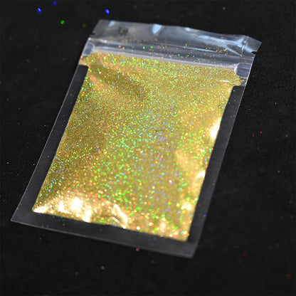 Laser Holographic Rainbow Nail Glitter 0.2MM Sparkly Nails Glitter Powder 10G/5G Dazzling Glitter Dust DIY Nail Art Decoration