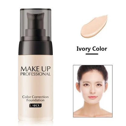 LAIKOU Makeup Base Face Liquid Foundation BB Cream Concealer Moisturizer