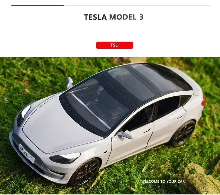 Tesla Model 3 Model Y Alloy Car Model Diecast Metal Toy Vehicles