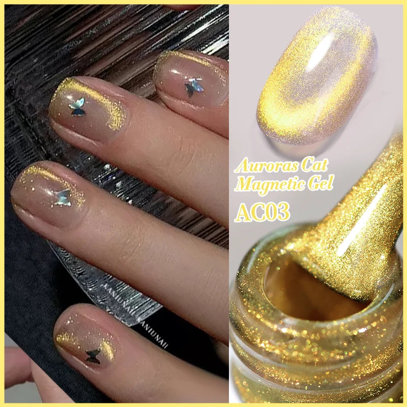 BORN PRETTY 10ml Water Light Cat Magnetic Gel Nail Polish Vernis Semi Permanent Soak Off Crystal Gel Polish For Nails Manicure