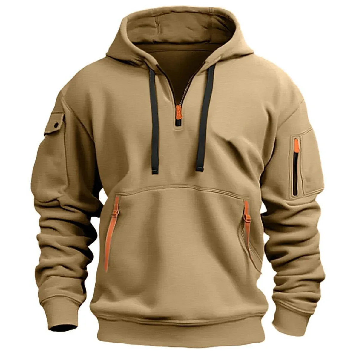 2025 Dropped Shoulder Hooded Sweatshirt Men's