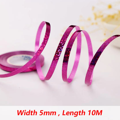 10Meter/Rolls 5mm Balloon Ribbon Party Birthday Wedding Accessorie