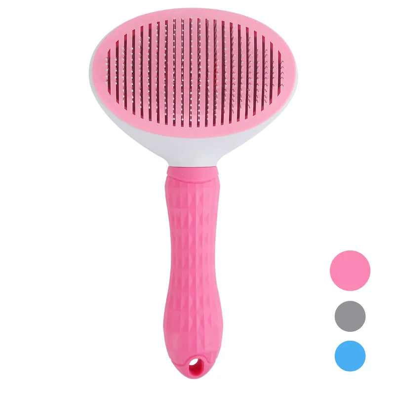 Self-cleaning Pet Hair Remove Comb Cat Slicker Brush