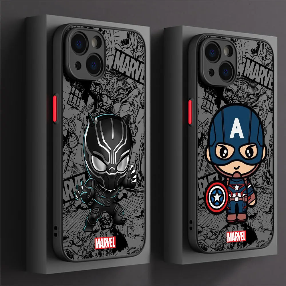 Cartoon Marvel Groot Spiderman Case for iPhone