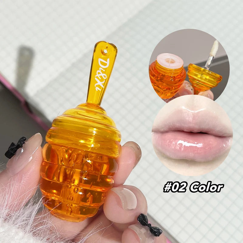 Small Honeypot Lip Oil Moisturizing and Fading Lip Pattern Water Lip Balm Dudu Lips