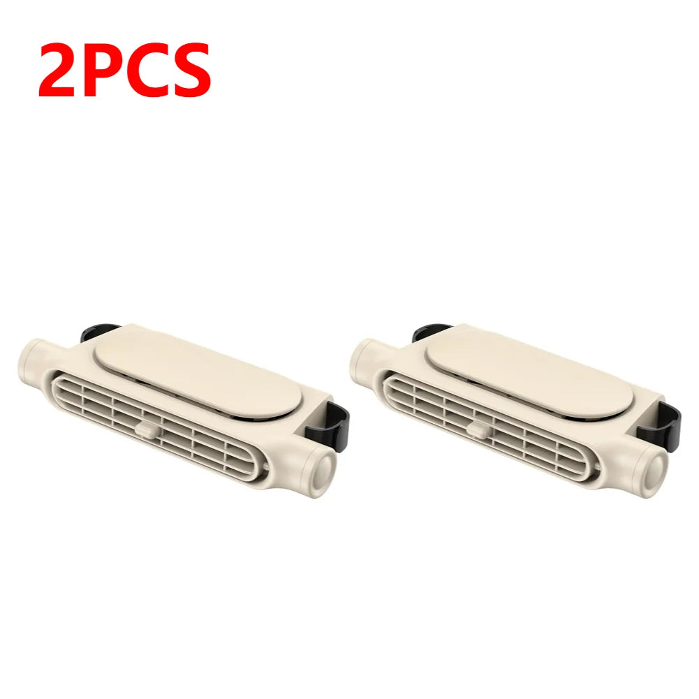 1-5PCS Car Headrest Cooling Air Fan 3 Speeds Adjustable Car Interior Rear Headrest Fan Cooler Air Cooling Fan Car Accessories