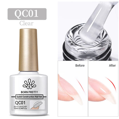 BORN PRETTY 10ml Glitter Silver Liner Paint Gel Nail Polish Line Stripe Gel Vernis Semi Permanent for Drawing Line French Nails