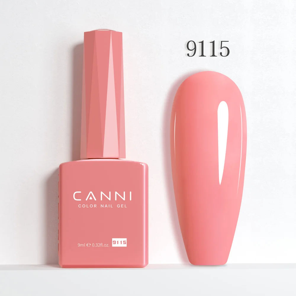 CANNI Hema Free Nail Gel Polish Christmas Red Color Collection Semi Permanent Nail Dehydrator Primer 9ml French Gorgeous Color