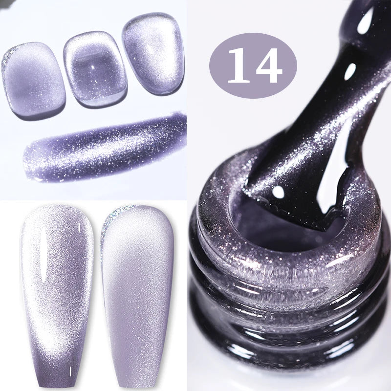 BORN PRETTY 10ml Water Light Cat Magnetic Gel Nail Polish Vernis Semi Permanent Soak Off Crystal Gel Polish For Nails Manicure