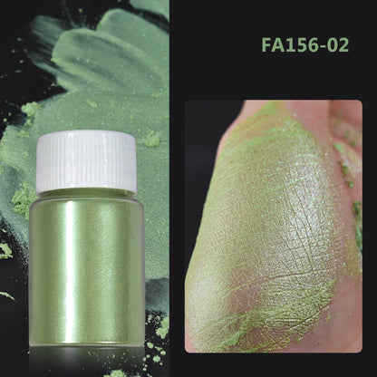 1Bottle Pink/White Pearlescent Nail Art Powder Glitter Mermaid Chrome Mica Pigment For Manicure Decorations Pearl Rubbing Dust