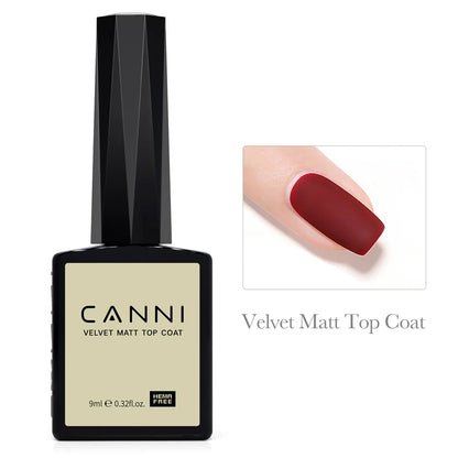 CANNI Hema Free Nail Gel Polish Christmas Red Color Collection Semi Permanent Nail Dehydrator Primer 9ml French Gorgeous Color