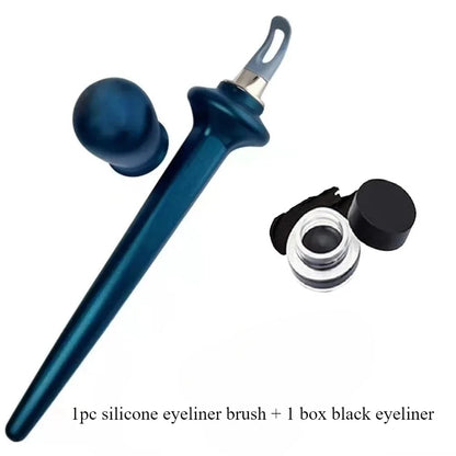 Portable Eyeliner Guide Tools Easy No-Skip Eyeliner Gel Reusable Silicone Eyes Make Up Brush for Shaky Hands Eyeliner Beauty New