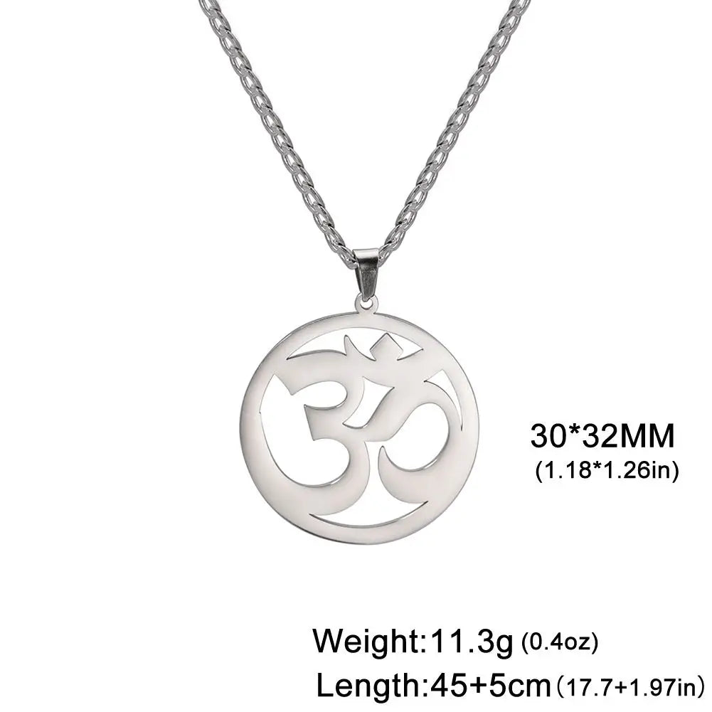 Dawapara India Tamil Om Symbol with Trident Pendant