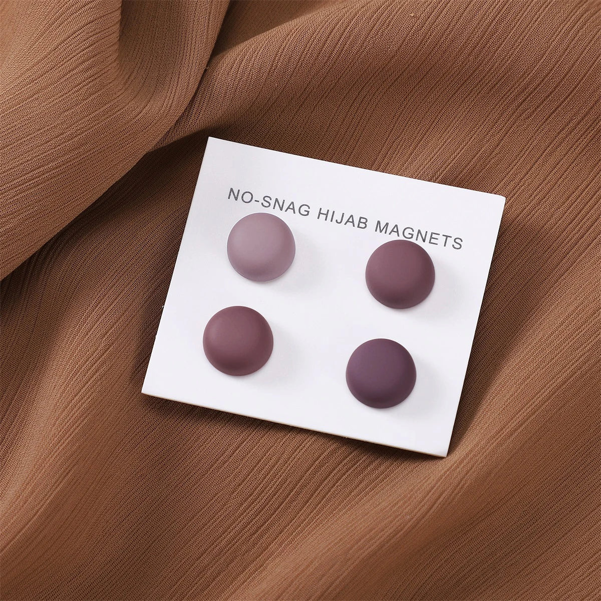 8pcs / Card Matte Magnet Hijab Pins Magnetic Brooch Headscarf Women Shawl Strong Magnetic Button Headscarf Accessories Mix Color
